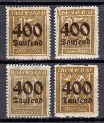 Deutsches Reich Mi. Nr. 297 - 300 postfrisch kompletter Satz, mnh full set (04)