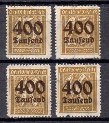 Deutsches Reich Mi. Nr. 297 - 300 postfrisch kompletter Satz, mnh full set (05)