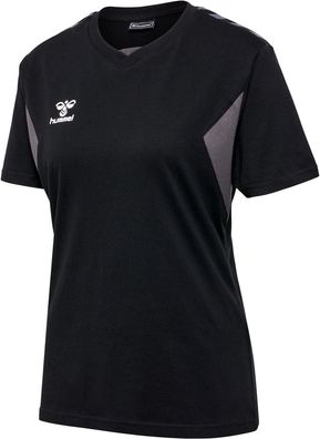Hummel Damen T-Shirt & Top Hmlauthentic Co T-Shirt S/ S Woman Black-XXL