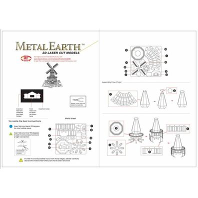 METAL EARTH 3D-Puzzle Windmühle