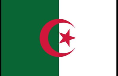 TrendClub100® Fahne Flagge „Algerien Algeria DZ“ - 150x90 cm / 90x150cm