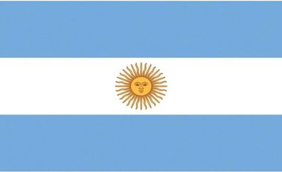 TrendClub100® Fahne Flagge „Argentinien Argentina AR“ - 150x90 cm / 90x150cm