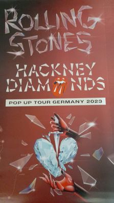 The Rolling STONES Hackney Diamonds ca. 86x60 Promo Poster Pop Up Bus Tour Neu