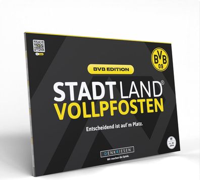 STADT LAND Vollpfosten® - BVB Edition - "Entscheidend ist auf'm Platz." - A4