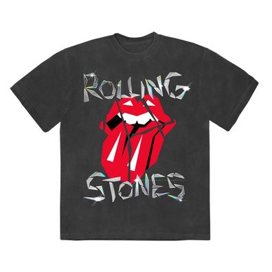 The Rolling STONES Hackney Diamonds T-Shirt Bus Tour grau Grösse L Rar Neu
