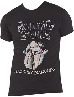 The Rolling STONES Hackney Diamonds T-Shirt Faded Logo Grösse M-L-XL-XXL Neu