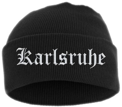 Karlsruhe Umschlagmütze - Altdeutsch - Bestickt - Mütze mit breitem ...