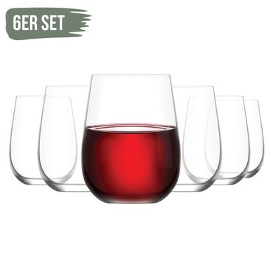 LAV Gaia Rotweingläser: 6-teilig 475ml, Eleganz für Weinliebhaber
