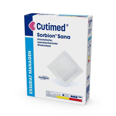 Cutimed® Sorbion® Sana steril 8,5 x 8,5 cm 12 Stück