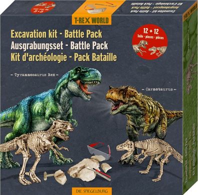 Ausgrabungsset Battle Pack - T-Rex + Carnotaurus T-Rex World Die Spiegelburg, 17554