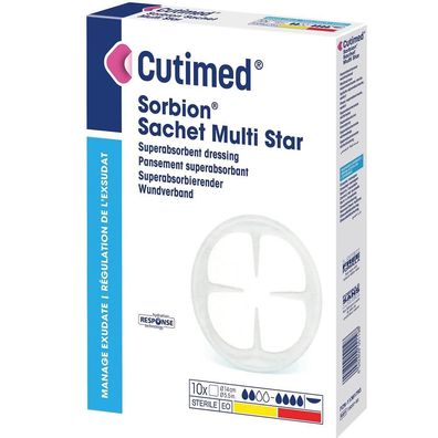 Cutimed® Sorbion® Sachet Multi Star steril Ø 8 cm 10 Stück
