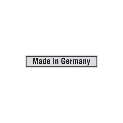 Maschinenkennzeichnung, Made in Germany, silber - Bund = 100 Stk.