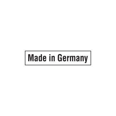 Maschinenkennzeichnung, Made in Germany, weiß - Bund = 100 Stk.