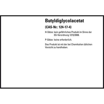 GHS-Etikett Butyldiglycolacetat, gem. GefStoffV/ GHS/ CLP, Folie, 8/ Bo
