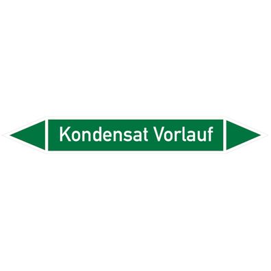 Rohrleitungsetikett, Kondensat Vorlauf