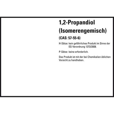 GHS-Etikett 1, 2-Propandiol, gem. GefStoffV/ GHS/ CLP, Folie, 8/ Bo