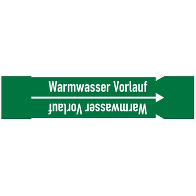 Rohrleitungsband, Warmwasser Vorlauf, Rolle = 33 m