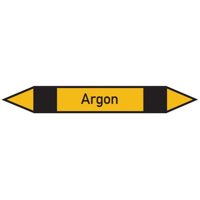Rohrleitungsetikett, Argon | Folie selbstklebend | 100x15 mm, 1 Stk