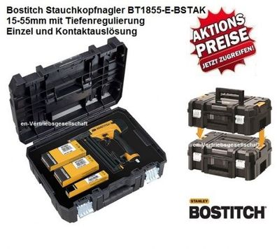 Bostitch BT1855-E-BSTAK 15-55mm Nagler Stiftnagler für Stauchkopfnägel Prebena J BR-0