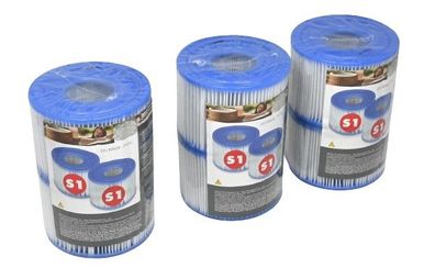 Intex 29001 Filterkartusche Typ S1 Whirlpool Pure Spa Innen-?: 34 mm, 6er Set