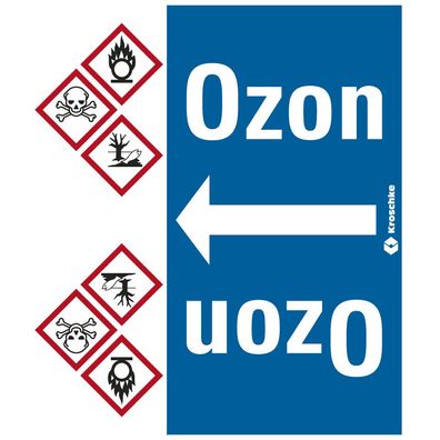 Rohrleitungsband Ozon, praxisbewährt, ab Ø 50mm, blau/ weiß, 33m/ Rolle