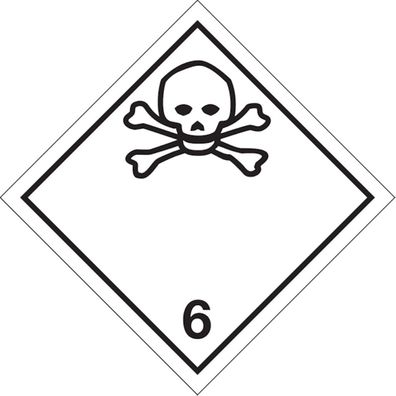 Gefahrzettel, Gefahrgutklasse 6.1 - Giftige Stoffe
