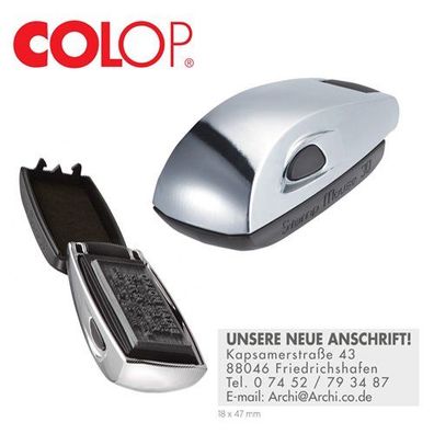COLOP Taschenstempel Stamp Mouse 30 mit individueller Textplatte/ Logo