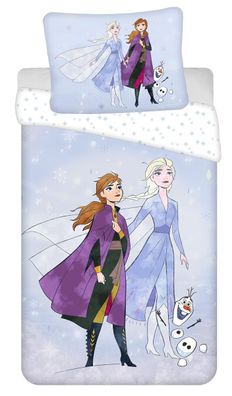 Disney Frozen Kinderwendebettwäsche Anna Elsa und Olaf Magie Zauber Schneemann W