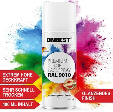 Lackspray Sprühfarbe Wasserfest Kunststoff, Pappe, Stein usw 7 Farben