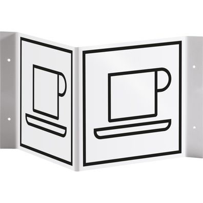 Tür-Nasenschild Piktogramm Cafeteria, Kunststoff, 150x150mm
