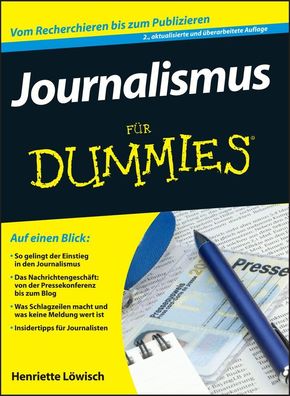 Journalismus f?r Dummies, Henriette L?wisch