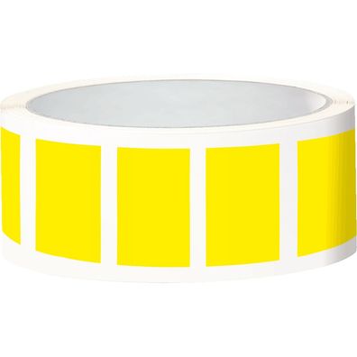 Etikett, eckig, beschriftbar, gelb, Folie, selbstkl., 50x25mm, 100/ Rol