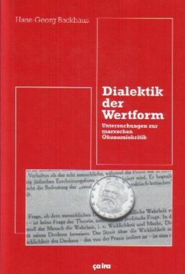 Dialektik der Wertform, Hans-Georg Backhaus