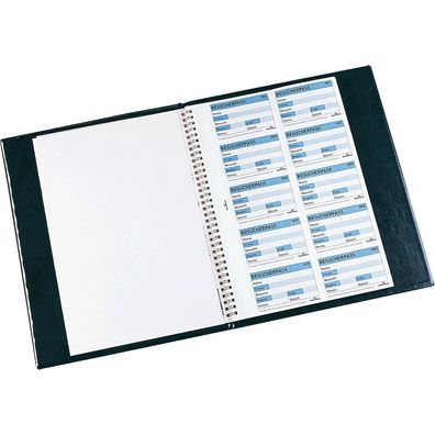 Durable Besucher-Buch, inklusive 100 Einsteckschilder, Größe 90x60mm