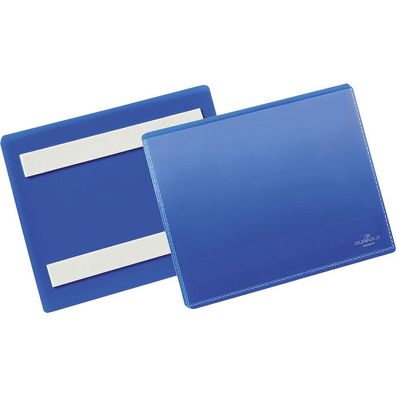 Tasche, selbstkl., blau/ transparent, 148x105mm (A6), 50/ VE