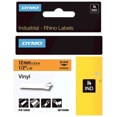 DYMO Vinylband, zur Markierung von Kabeln und Drähten, weiß, 5, 5m
