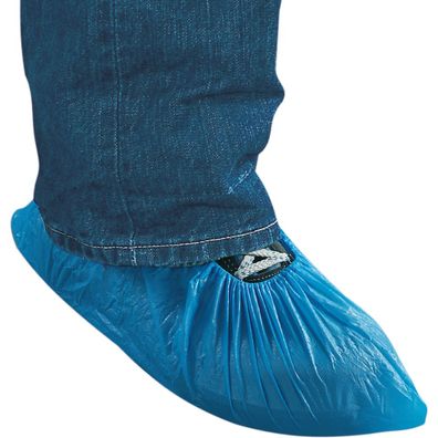 Einweg-Schuhschutz , Kat. I, blau, Polyethylen, Universalgröße, 100/ VE