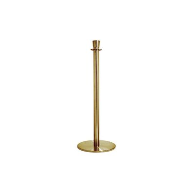 Que control stand with top for rope - Gold