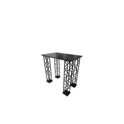 Crown Truss Counter, Rectangle, small, schwarzer Messetheke