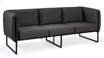 Sofa Pixel 186 x 74 x 72 cm Aluminium Anthrazit