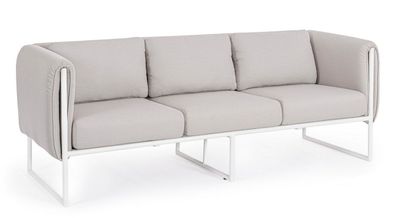 Sofa Pixel 186 x 74 x 72 cm Aluminium Beige