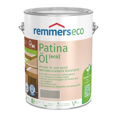 Remmers Eco Patina Öl - 0.75 Ltr Holzöl Öko Vegan Holzschutz Gartenöl Farbwahl