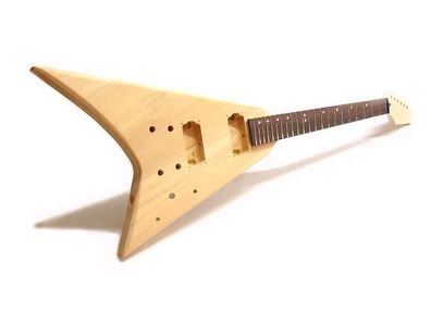 E-Gitarren-Bausatz ML-Factory® R.R. V - Style komplett Mahagoni Hals geschraubt
