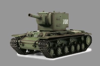 RC Panzer "Russicher KV-2" Heng Long 1:16 mit R&S, Metallgetriebe (Stahl) und Me