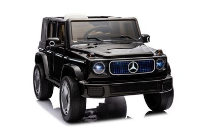 Kinder Elektroauto Mercedes Benz EQG vier Motoren + FB + LED uvm. schwarz