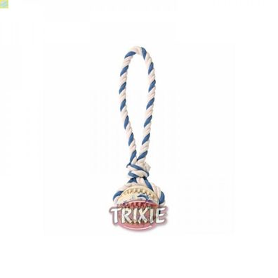 Trixie Naturgummiball am Seil 7 cm 24 cm