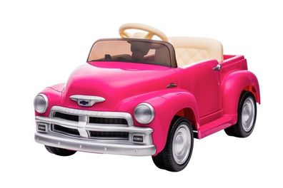 Kinder Elektroauto Chevrolet 3100 Classic,12 volt, pink 2 Motoren + LED
