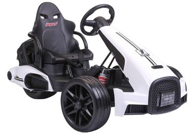 Kinderfahrzeug Elektro Go-Kart Weiß