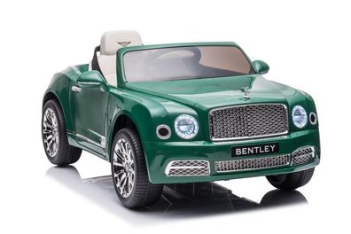 Kinder Elektroauto Bentley Mulsanne grün 2 Motoren + LED + FB + Audio