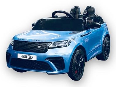 Kinder Elektroauto Range Rover Velar 12v, Zwei Motoren, LED, Audio, blau